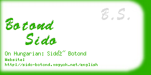 botond sido business card